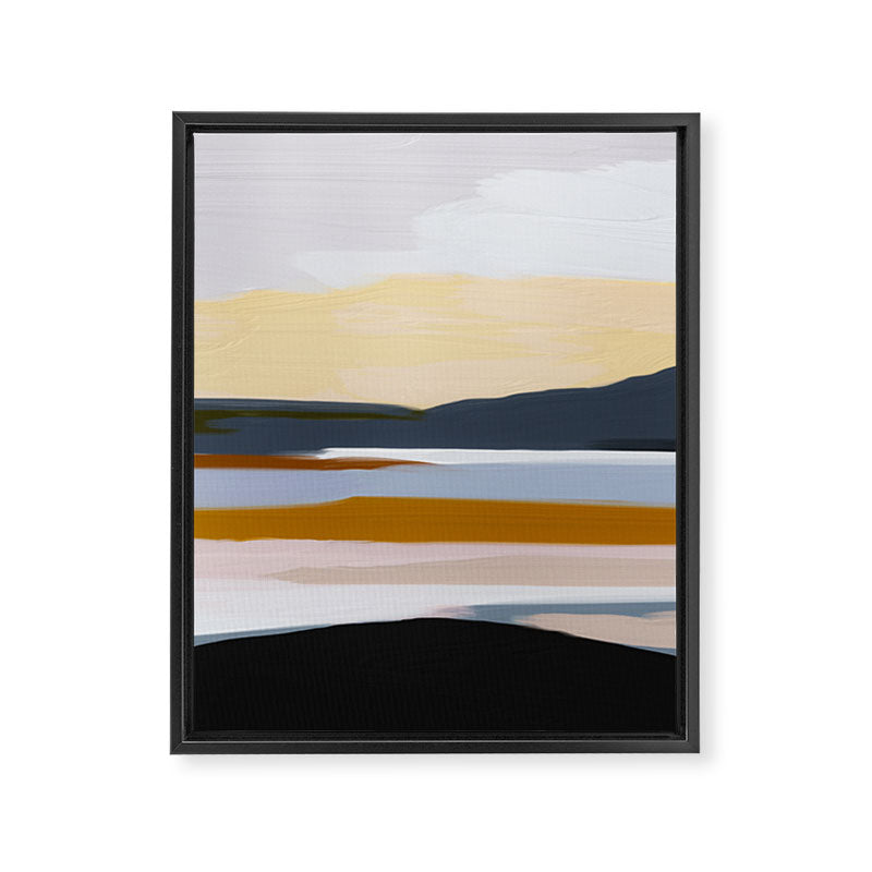 Abstract Silence Triptych Part 2 Framed Canvas Print Gallery Image 6