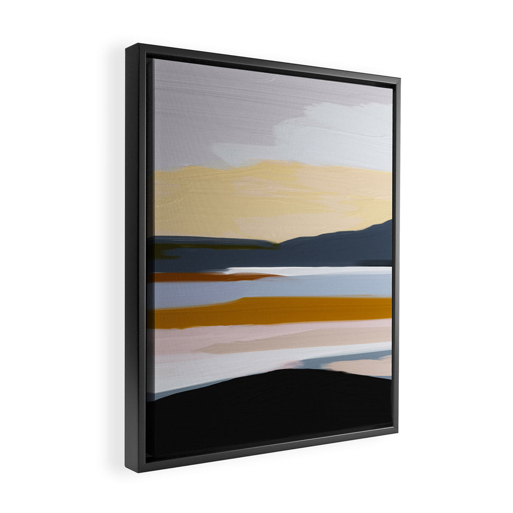 Abstract Silence Triptych Part 2 Framed Canvas Print Gallery Image 2