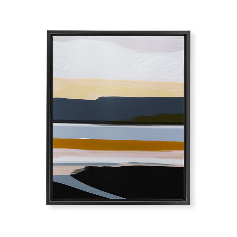 Abstract Silence Triptych Part 3 Framed Canvas Print Gallery Image 6