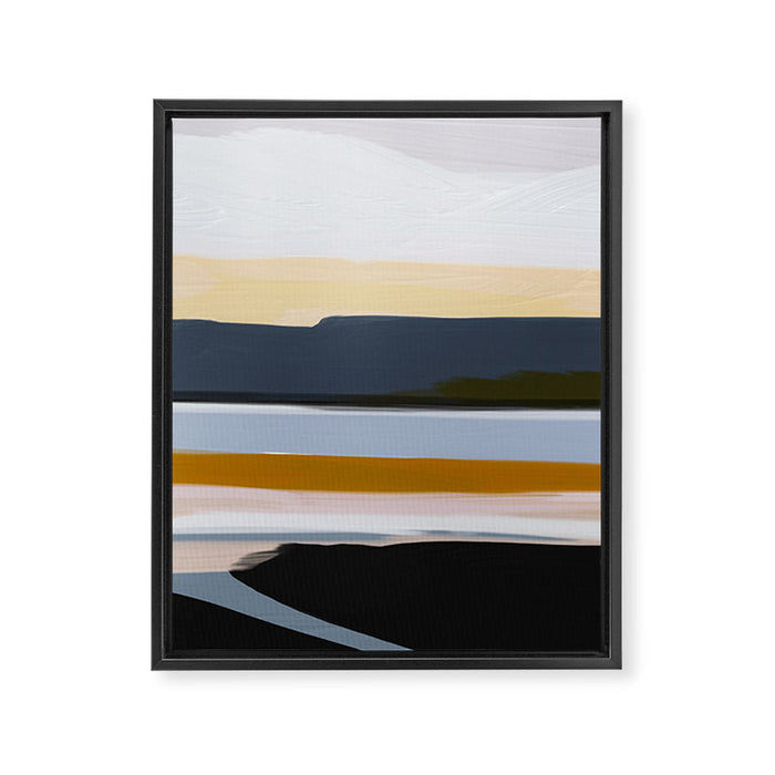 Abstract Silence Triptych Part 3 Framed Canvas Print Gallery Image 1