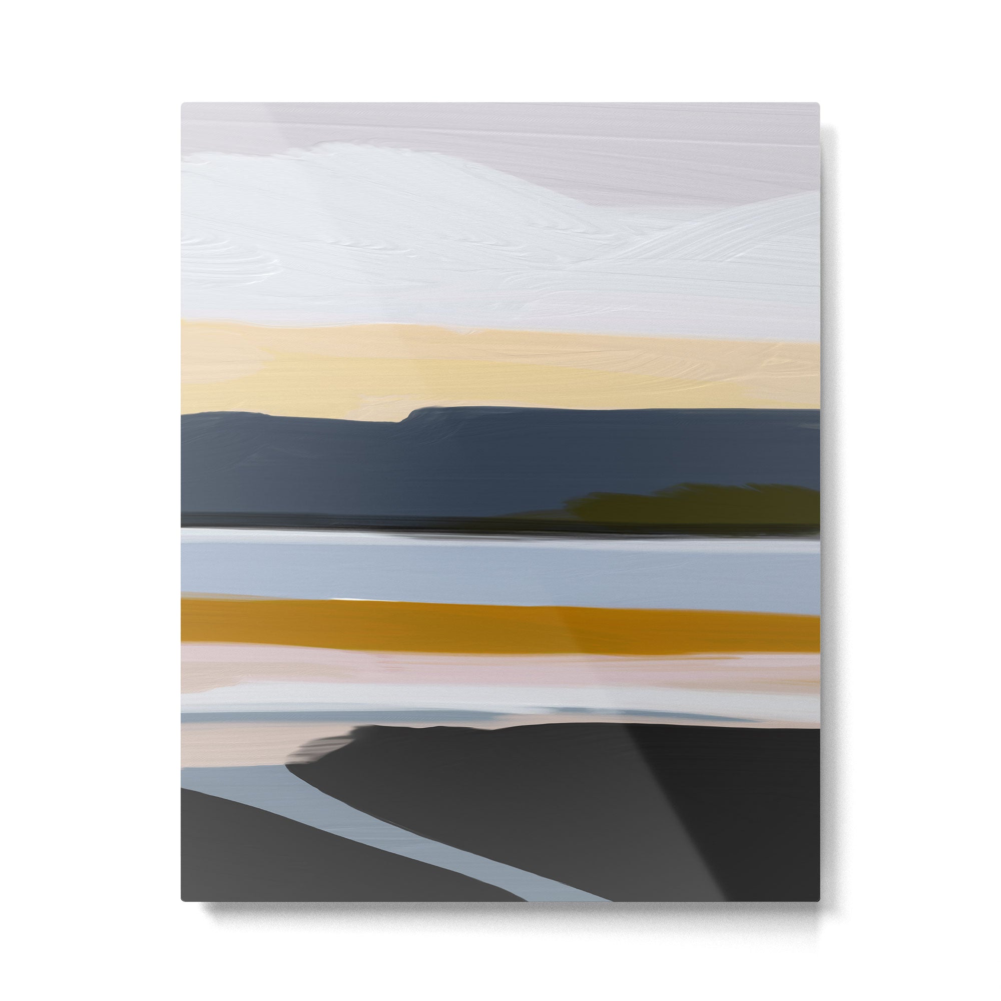 Abstract Silence Triptych Part 3 Metal Print Gallery Image 4