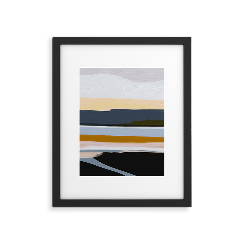 Abstract Silence Triptych Part 3 Framed Art Print Gallery Image 5