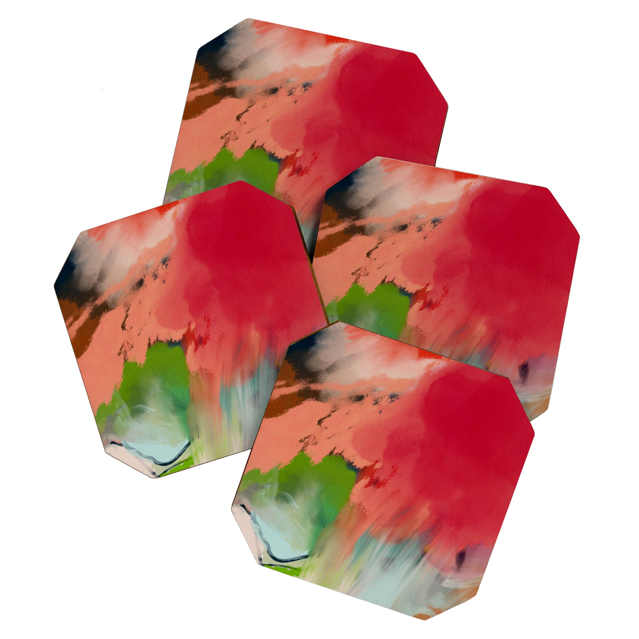 abstract spring color 23 2 Coaster Gallery Image 1