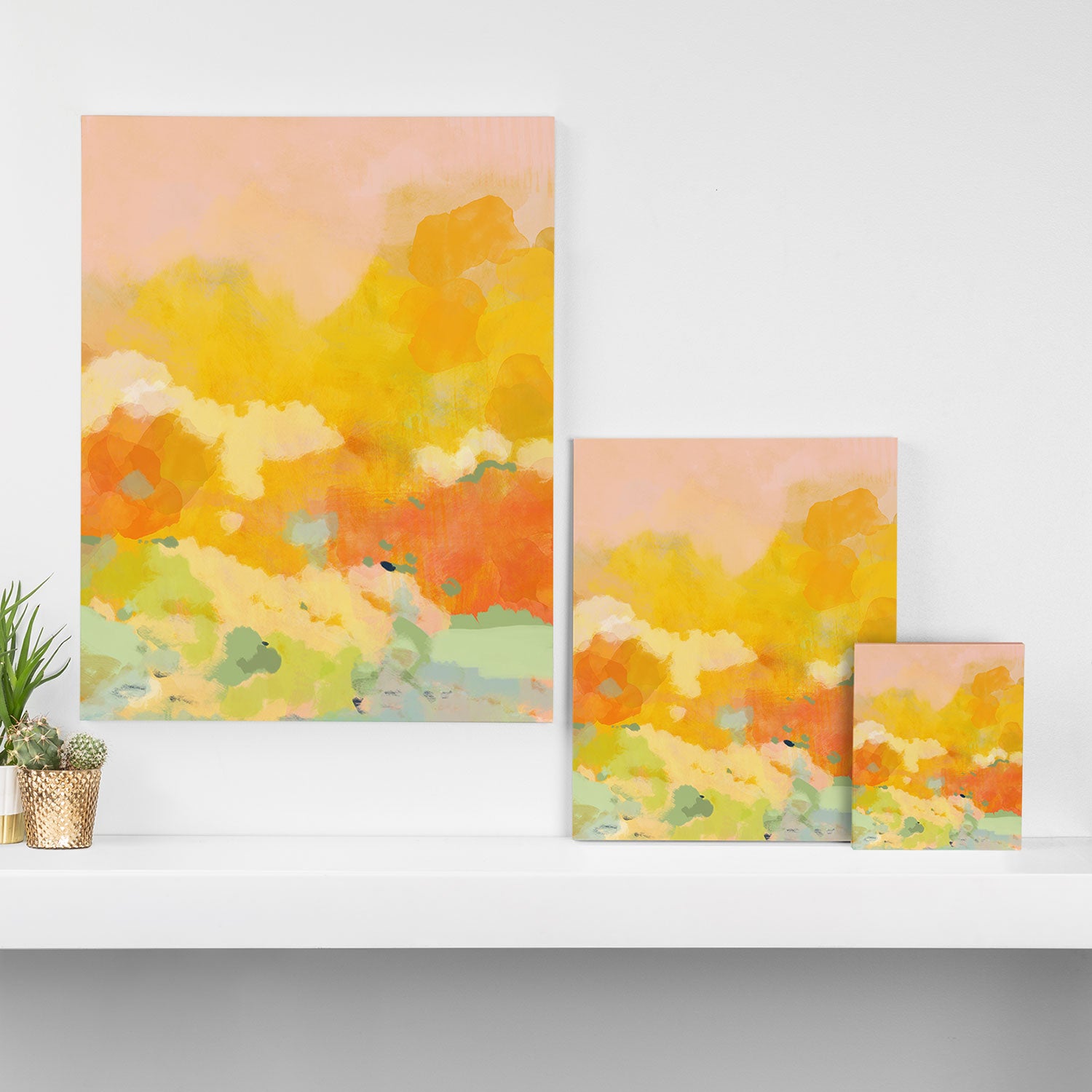 abstract spring sun Canvas Print Gallery Image 3