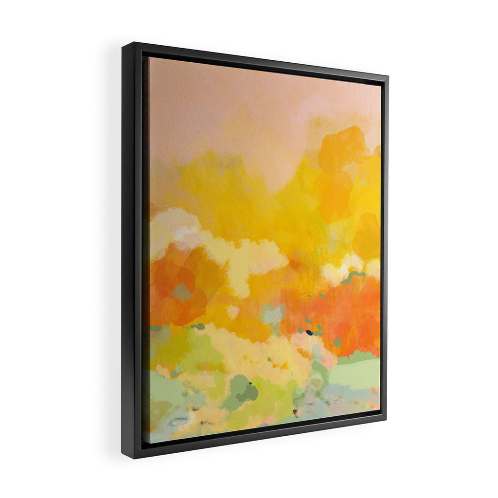 abstract spring sun Framed Canvas Print Gallery Image 2