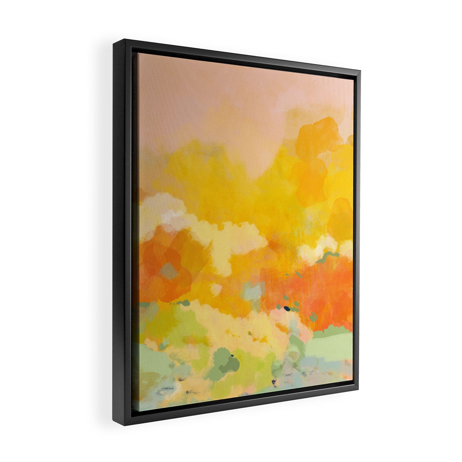abstract spring sun Framed Canvas Print Gallery Image 2