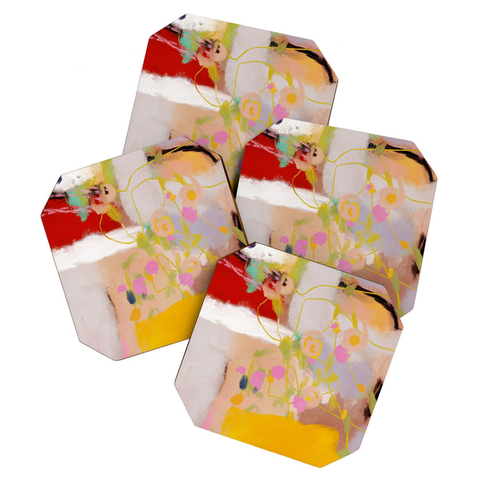 abstract summer garden Coaster Gallery Image 1