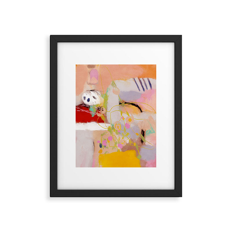 abstract summer garden Framed Art Print Gallery Image 5