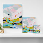 abstract summer hills Canvas Print Gallery Image 3