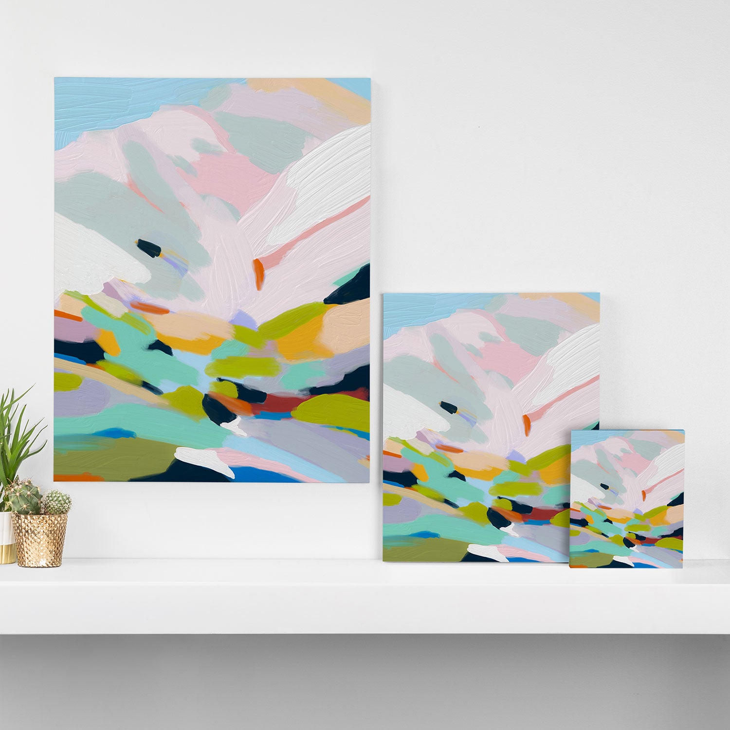 abstract summer hills Canvas Print Gallery Image 3