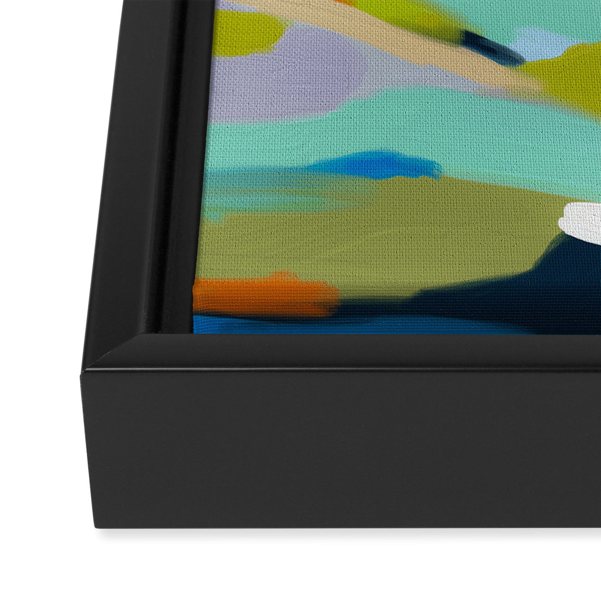 abstract summer hills Framed Canvas Print Gallery Image 3