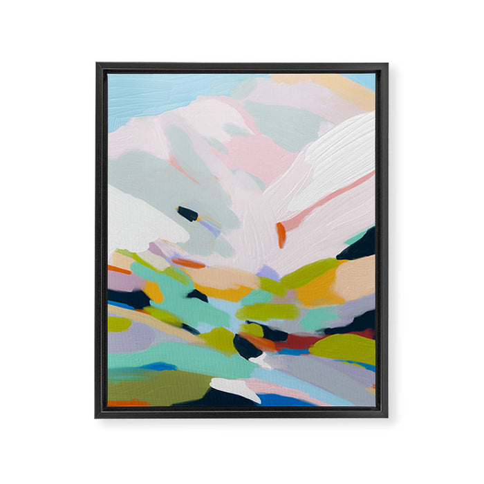 abstract summer hills Framed Canvas Print Gallery Image 1