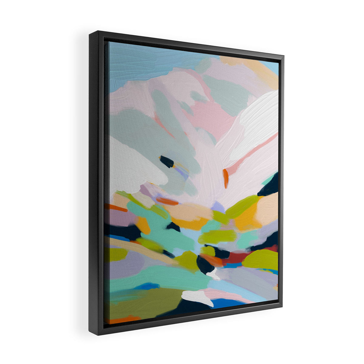 abstract summer hills Framed Canvas Print Gallery Image 2