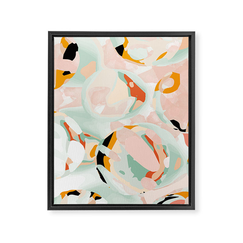 abstraction study in pastels Framed Canvas Print Gallery Image 6