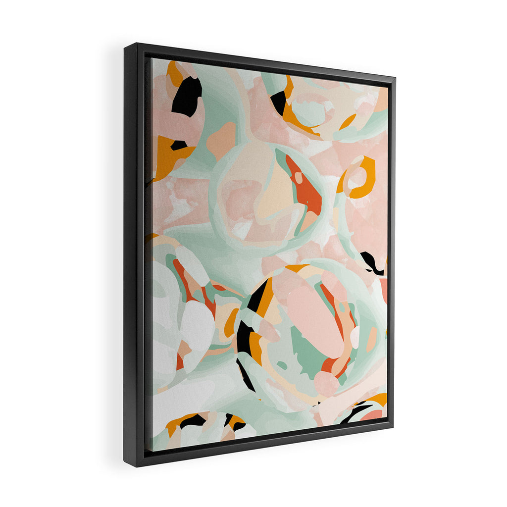 abstraction study in pastels Framed Canvas Print Gallery Image 2