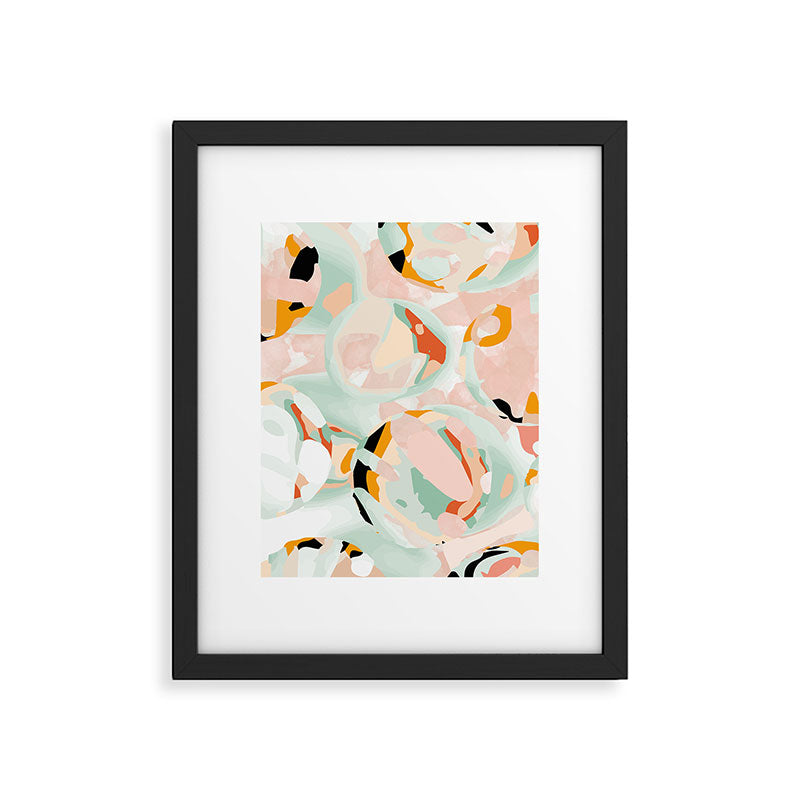 abstraction study in pastels Framed Art Print Gallery Image 5