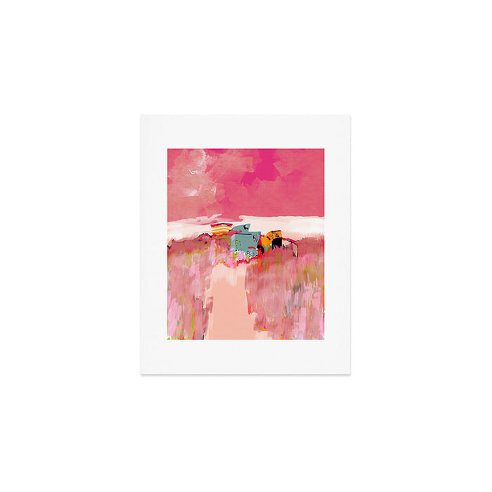 beach life pink Art Print Gallery Image 1