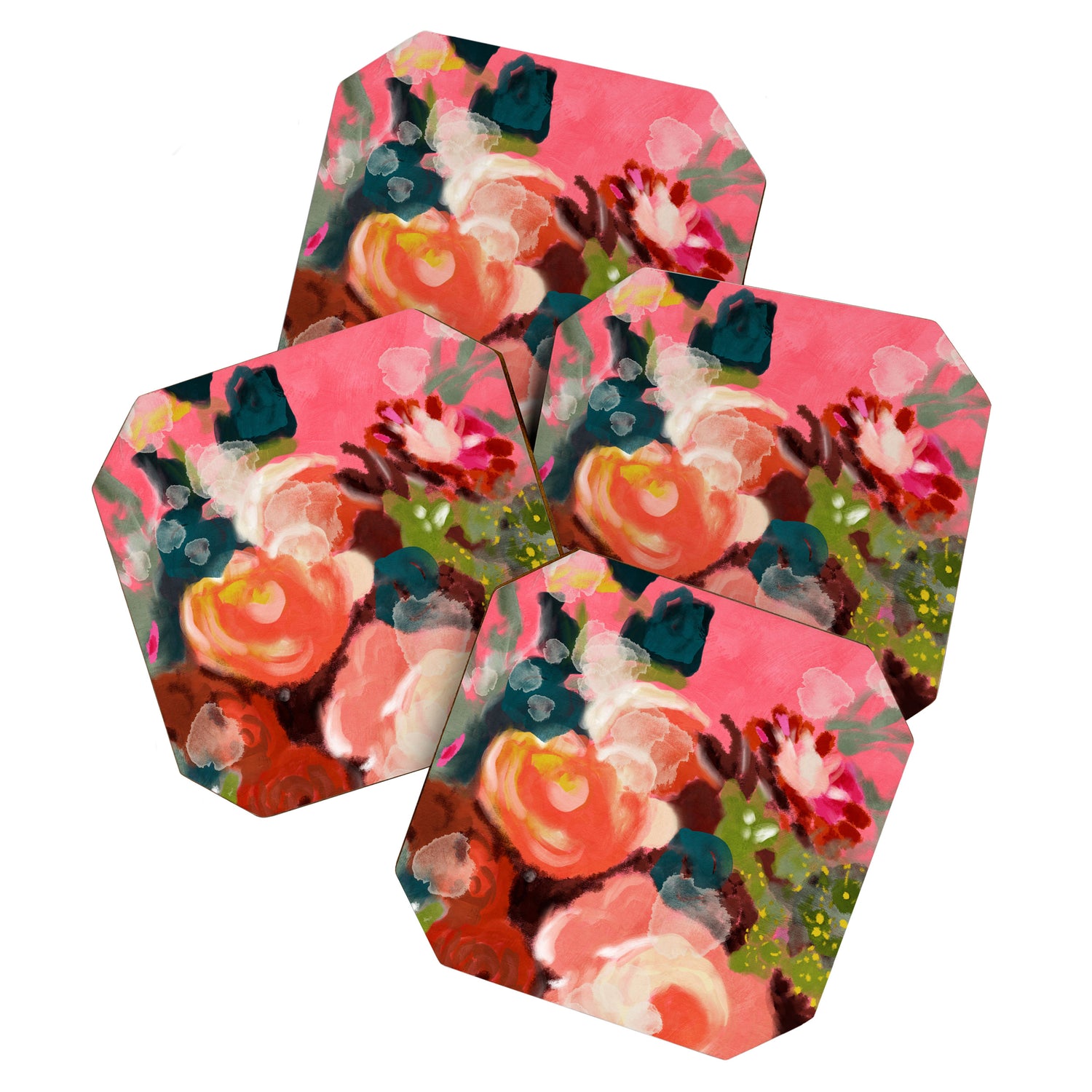 bloom it, abstract art Coaster Gallery Image 1