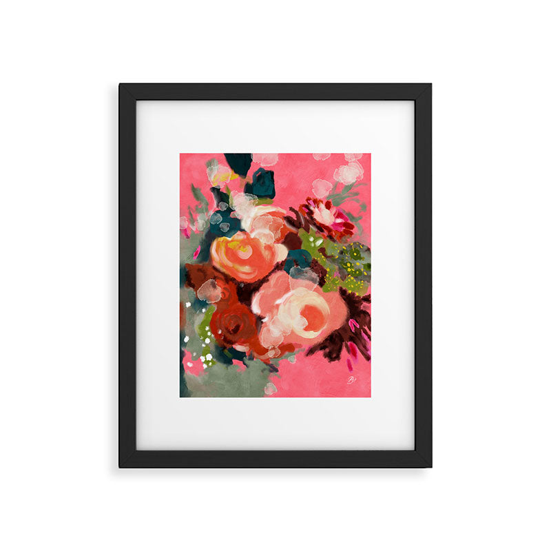 bloom it, abstract art Framed Art Print Gallery Image 5