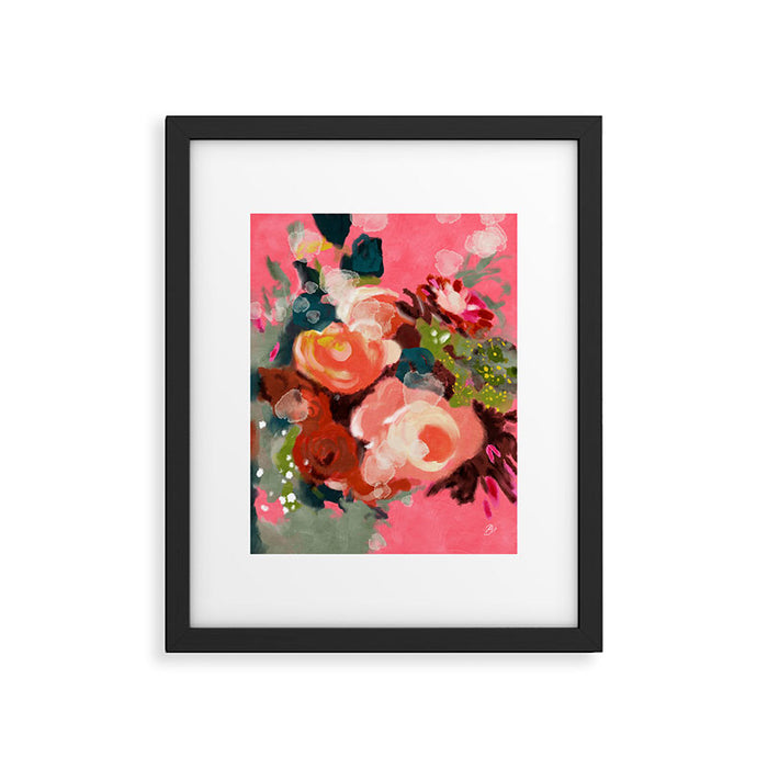 bloom it, abstract art Framed Art Print Gallery Image 1