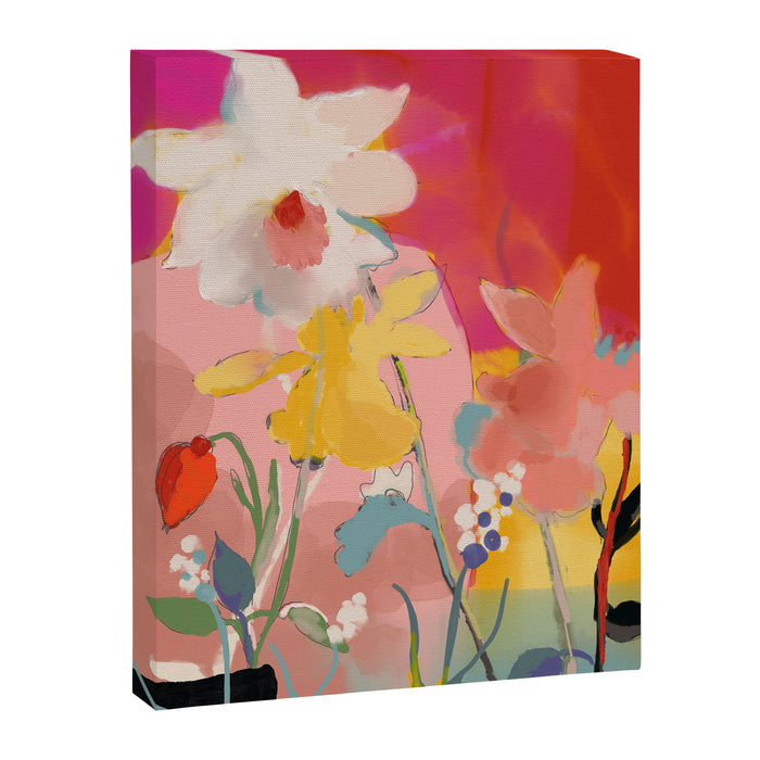 blooming abstract pink Canvas Print Gallery Image 1