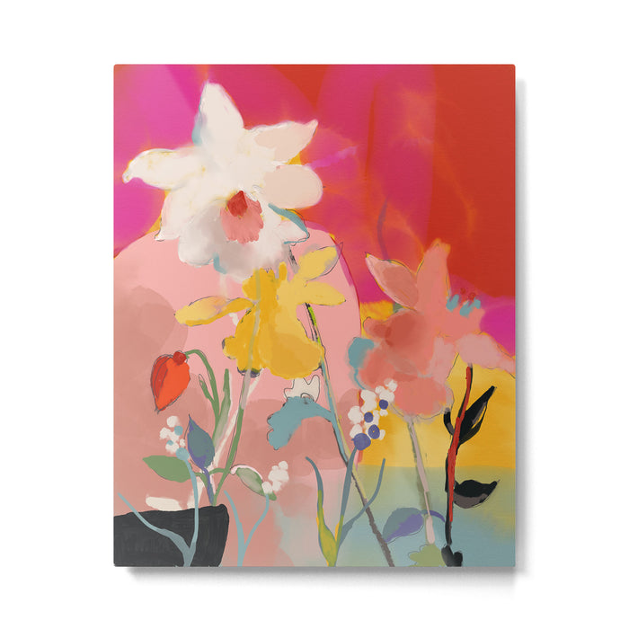 blooming abstract pink Metal Print Gallery Image 1
