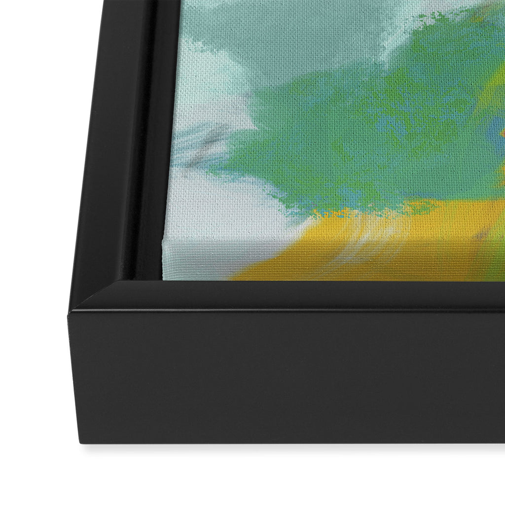 blue sky landscape abstract Framed Canvas Print Gallery Image 3