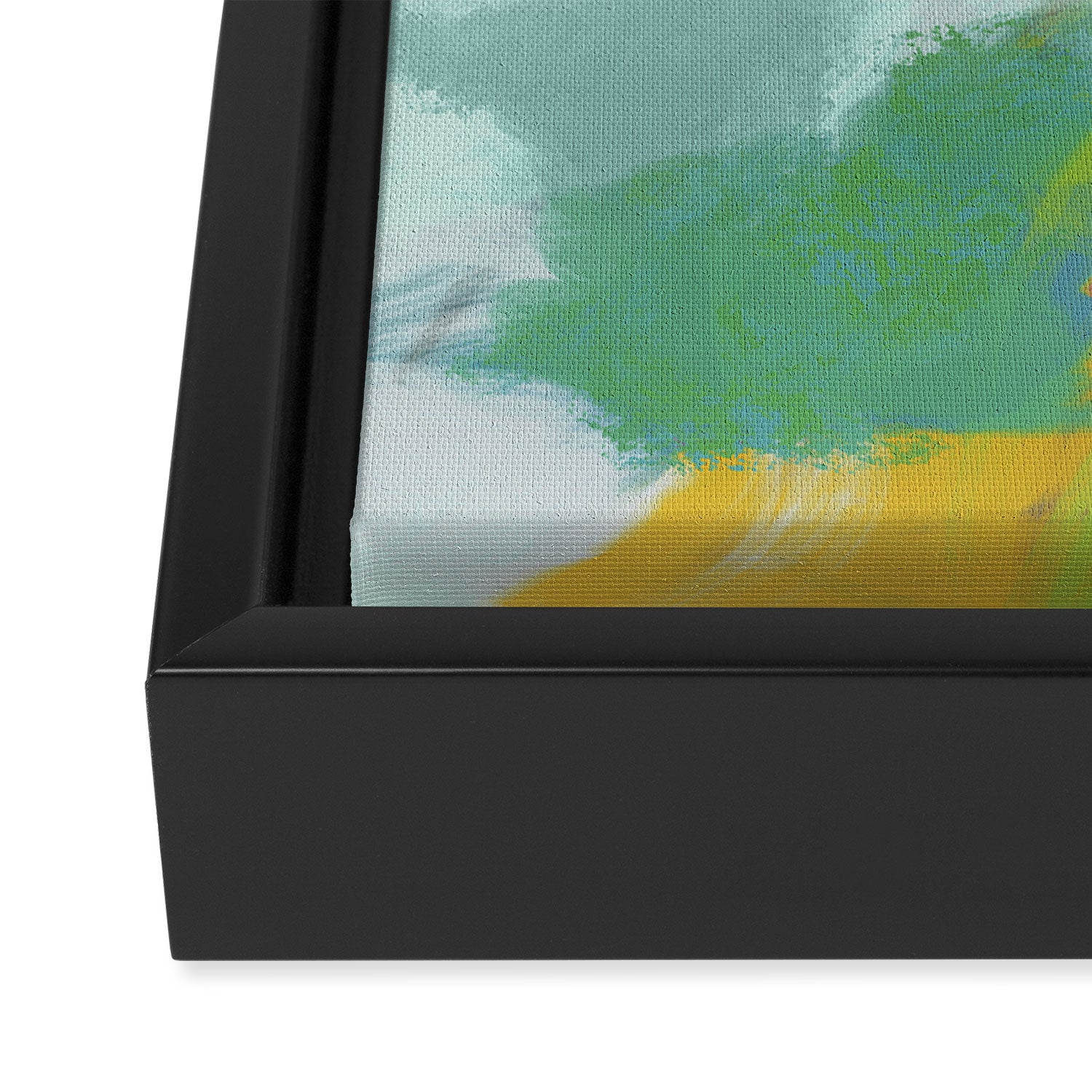 blue sky landscape abstract Framed Canvas Print Gallery Image 3