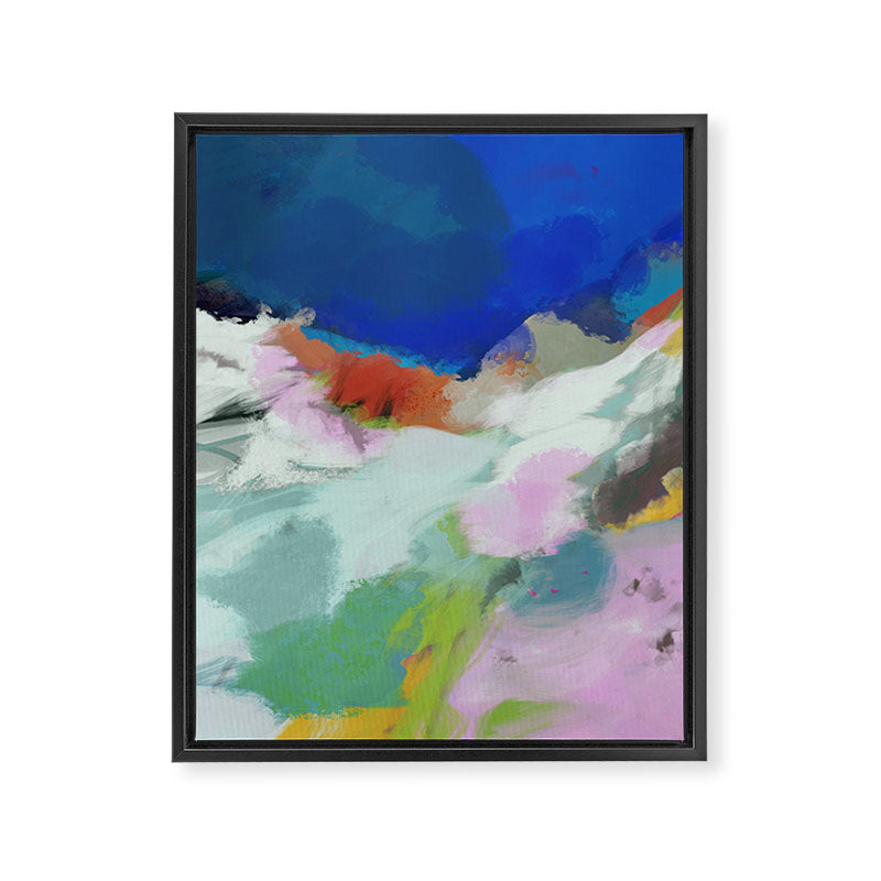 blue sky landscape abstract Framed Canvas Print Gallery Image 8