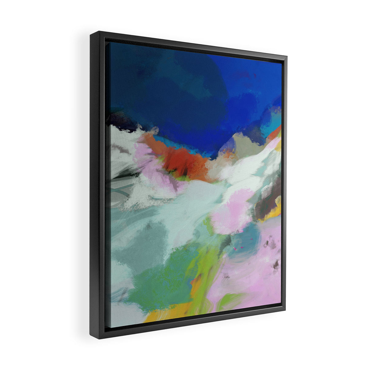 blue sky landscape abstract Framed Canvas Print Gallery Image 2