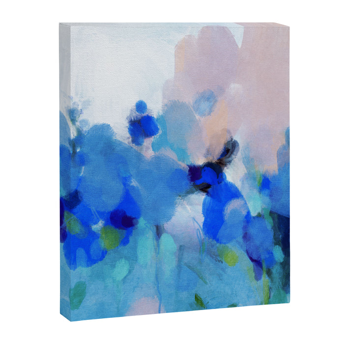 blue summer lilies garden Canvas Print Gallery Image 1