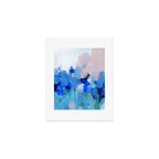 blue summer lilies garden Art Print Gallery Image 1