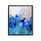 blue summer lilies garden Framed Canvas Print Gallery Image 6