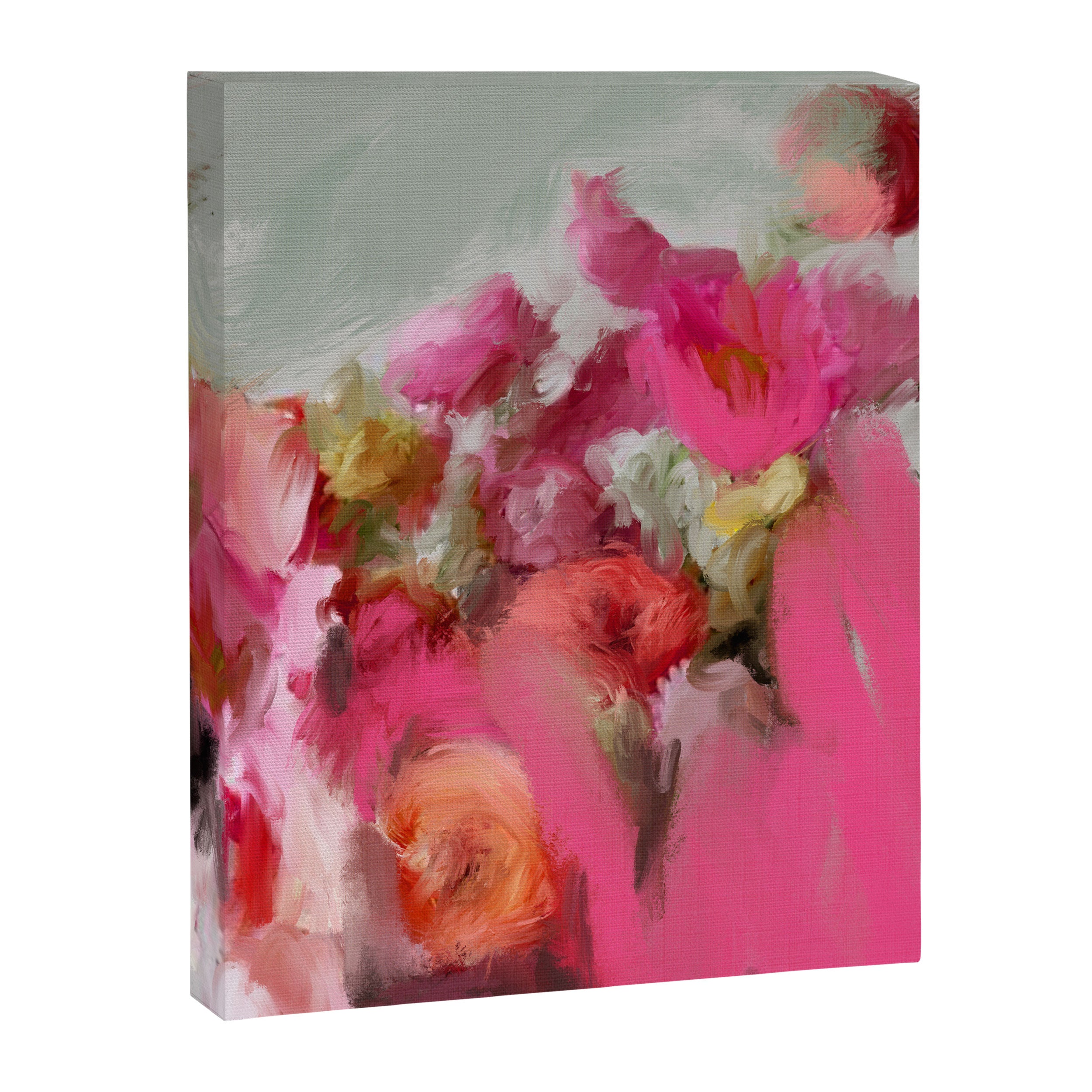 Bouquet floral abstract art Canvas Print Gallery Image 8