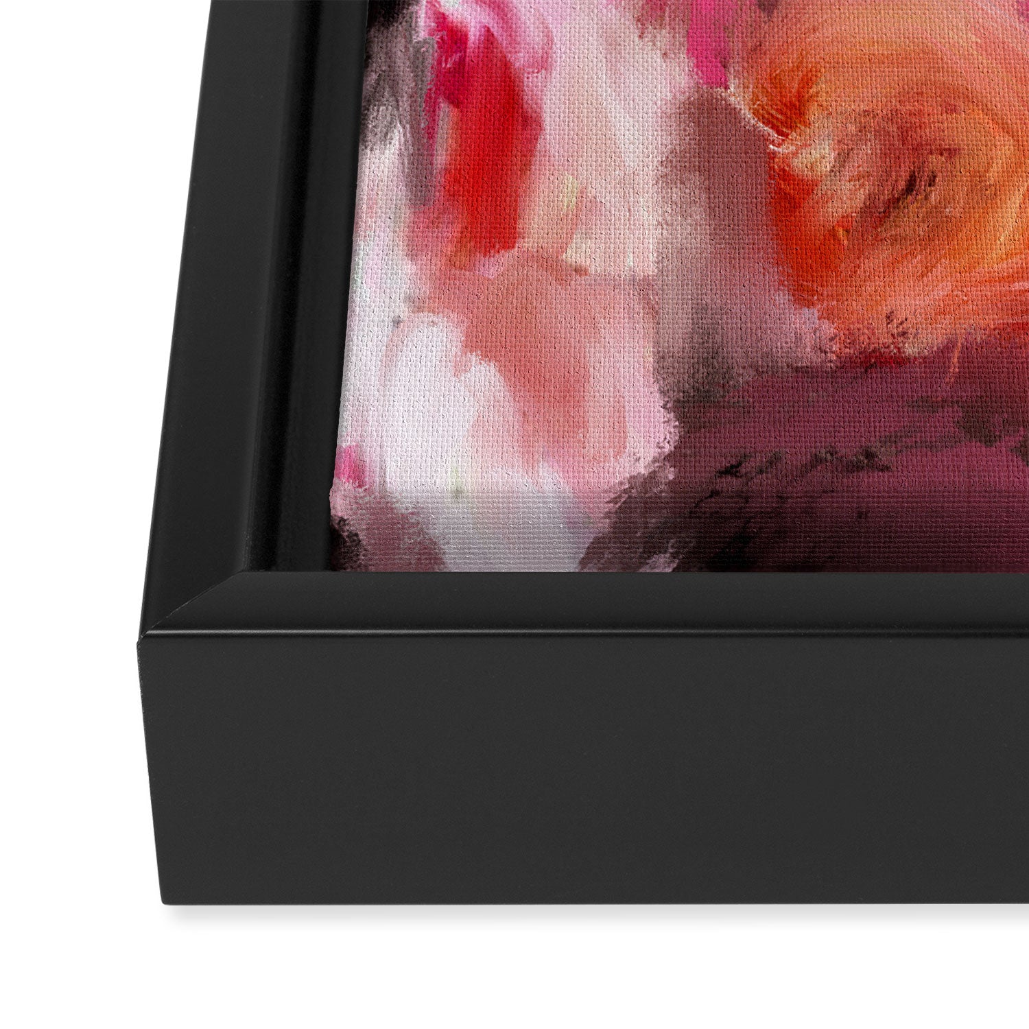 Bouquet floral abstract art Framed Canvas Print Gallery Image 3