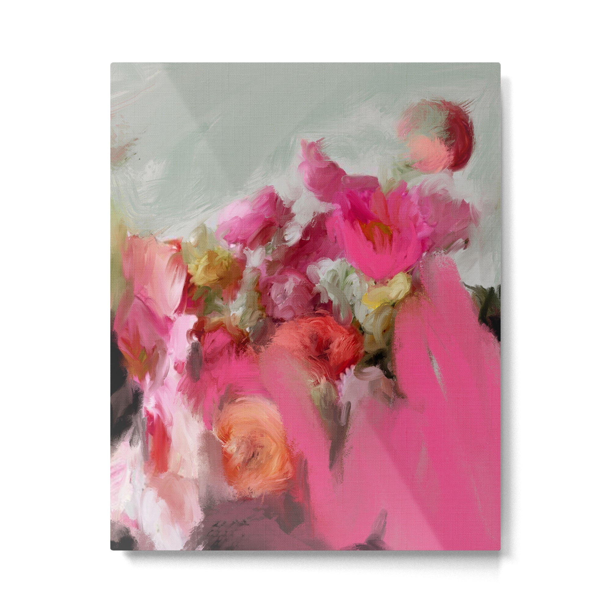 Bouquet floral abstract art Metal Print Gallery Image 6