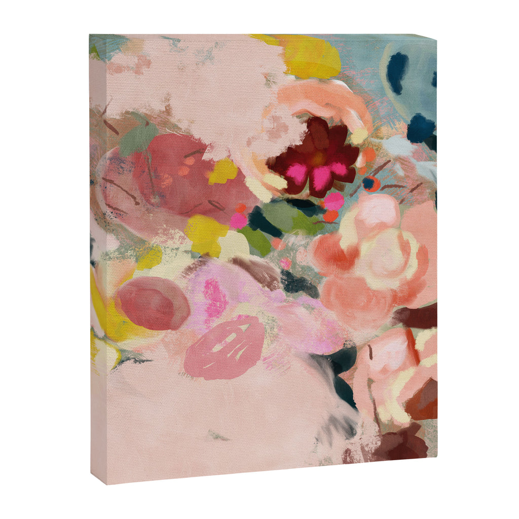 breakfast in my garden abstract art Canvas Print Gallery Image 6