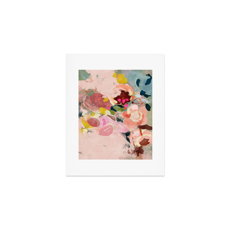 breakfast in my garden abstract art Art Print Gallery Image 1