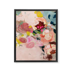 breakfast in my garden abstract art Framed Canvas Print Gallery Image 6