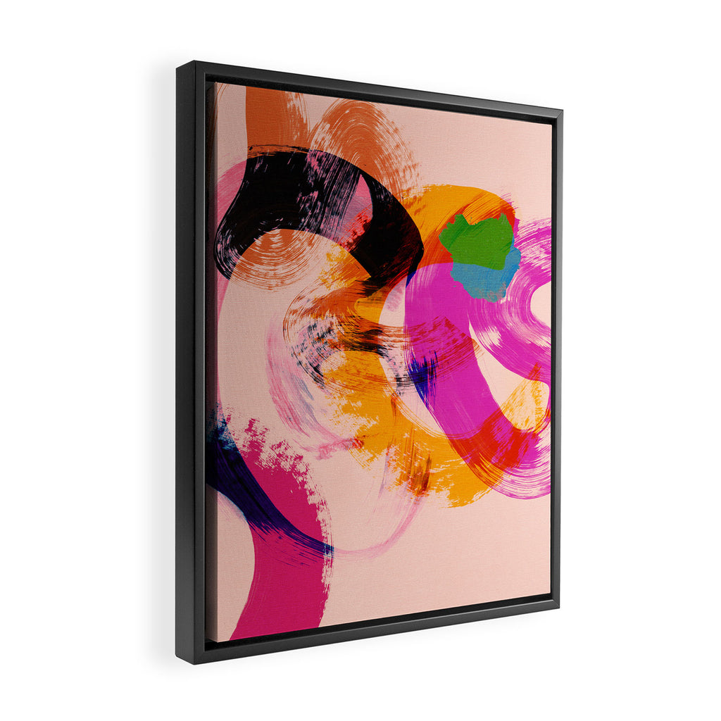 brush strokes abstract 2 Framed Canvas Print Gallery Image 2