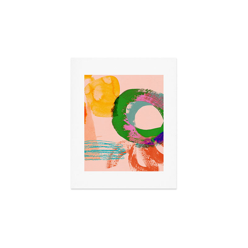 brush strokes abstract 3 Art Print Gallery Image 1