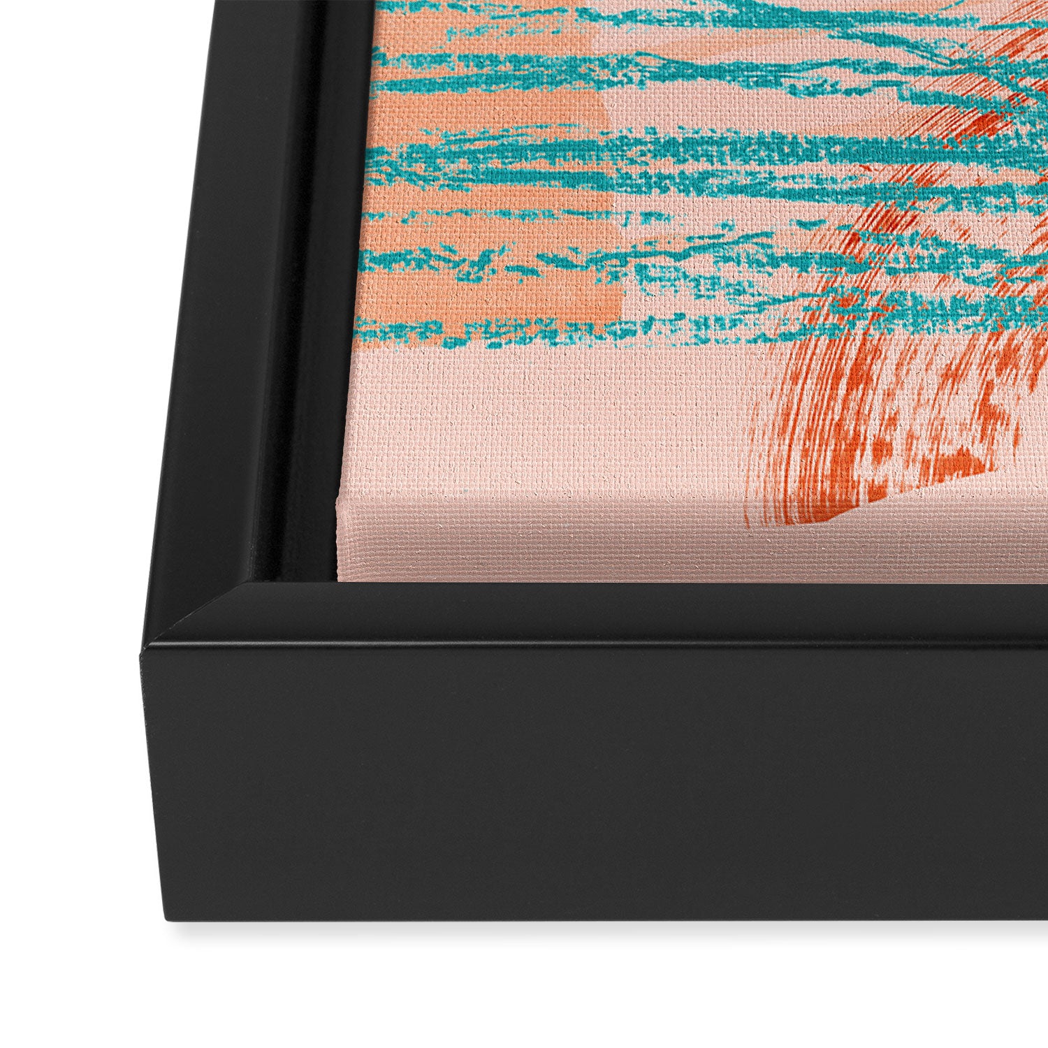 brush strokes abstract 3 Framed Canvas Print Gallery Image 3
