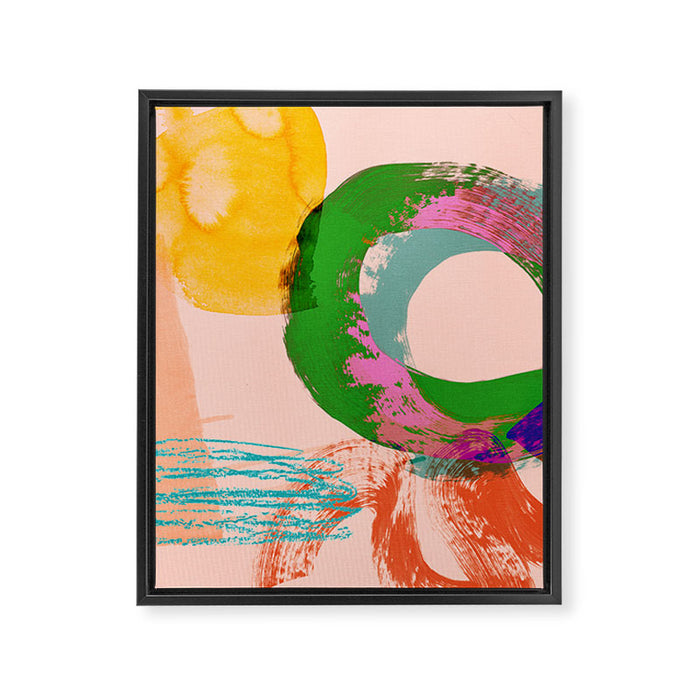 brush strokes abstract 3 Framed Canvas Print Gallery Image 1