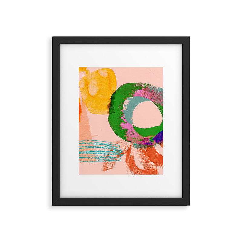 brush strokes abstract 3 Framed Art Print Gallery Image 5