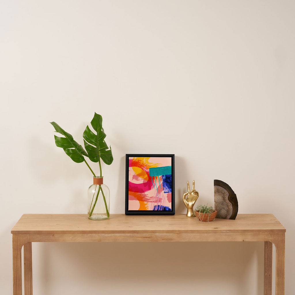 brush strokes abstract 5 Framed Canvas Print Gallery Image 4