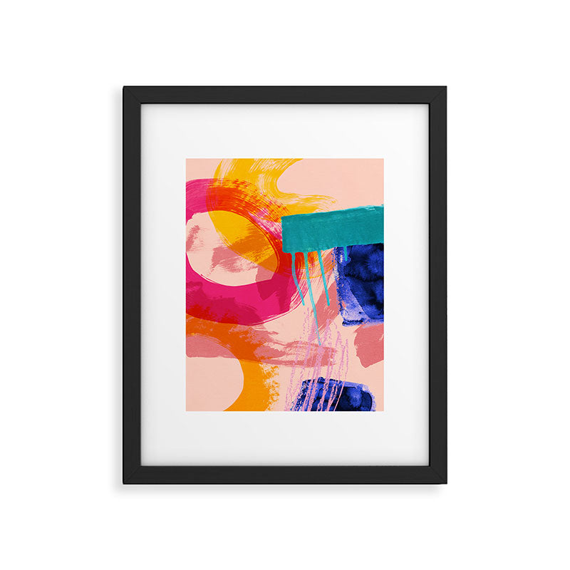 brush strokes abstract 5 Framed Art Print Gallery Image 5
