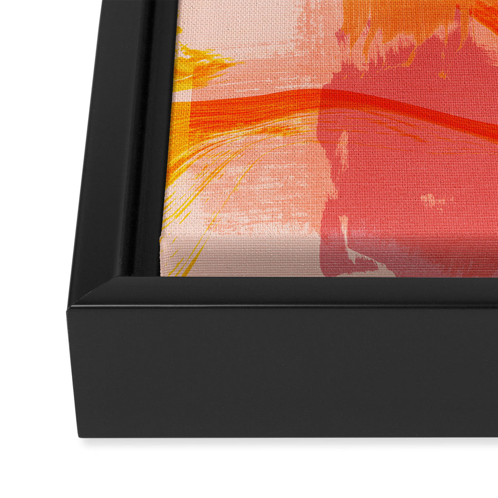 brush strokes abstract 6 Framed Canvas Print Gallery Image 3