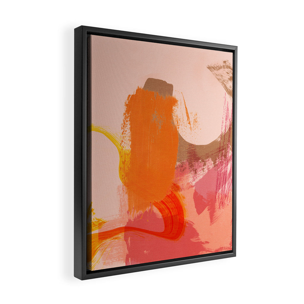 brush strokes abstract 6 Framed Canvas Print Gallery Image 2