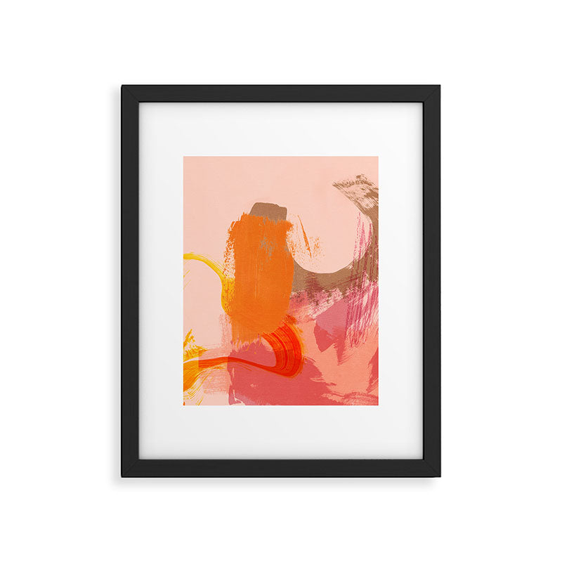 brush strokes abstract 6 Framed Art Print Gallery Image 5