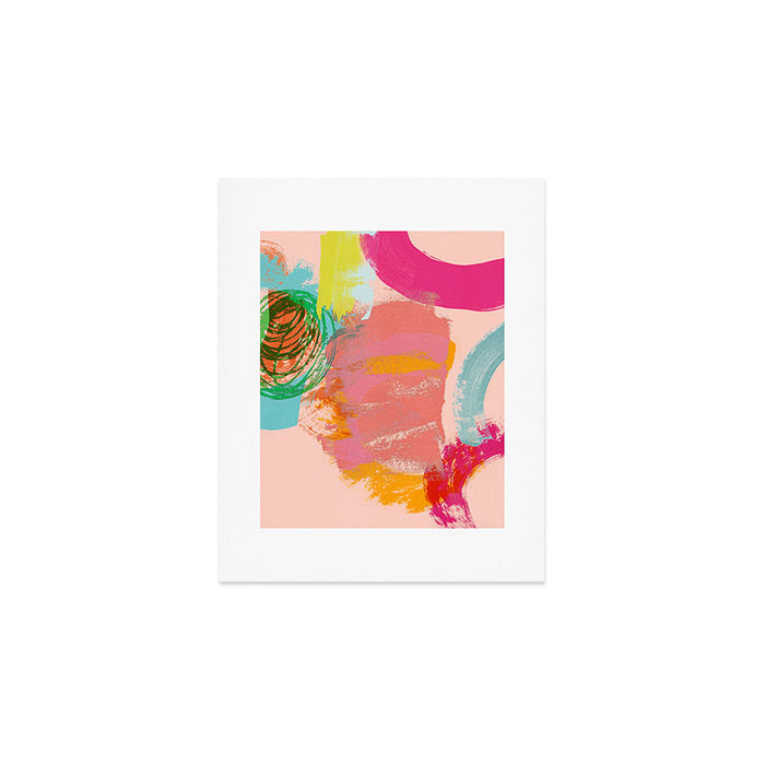 brush strokes abstract art Art Print Gallery Image 1